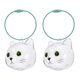 thumbnail image 4 of 2 llaveros de recuerdo de pelo de gato: cápsula transparente para llavero de recuerdo de pelo de mascota - Caja de almacenamiento conmemorativa para mascotas (incluye pinzas), 4 of 7