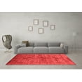 thumbnail image 3 of Ahgly Company Indoor Square Oriental Red Industrial Area Rugs, 3' Square, 3 of 4