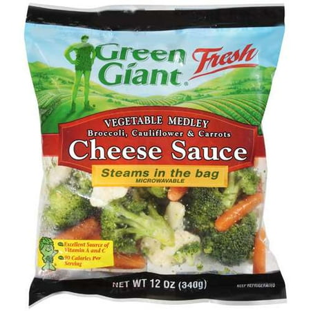 Green Giant Freshtables: Broccoli, Cauliflower, Carrots Medley Cheese Sauce Vegetable, 12 oz