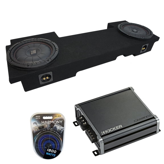 02-13 Cadillac Escalade Underseat Kicker CompVT CVT10 Dual 10 Sub Box CXA800.1