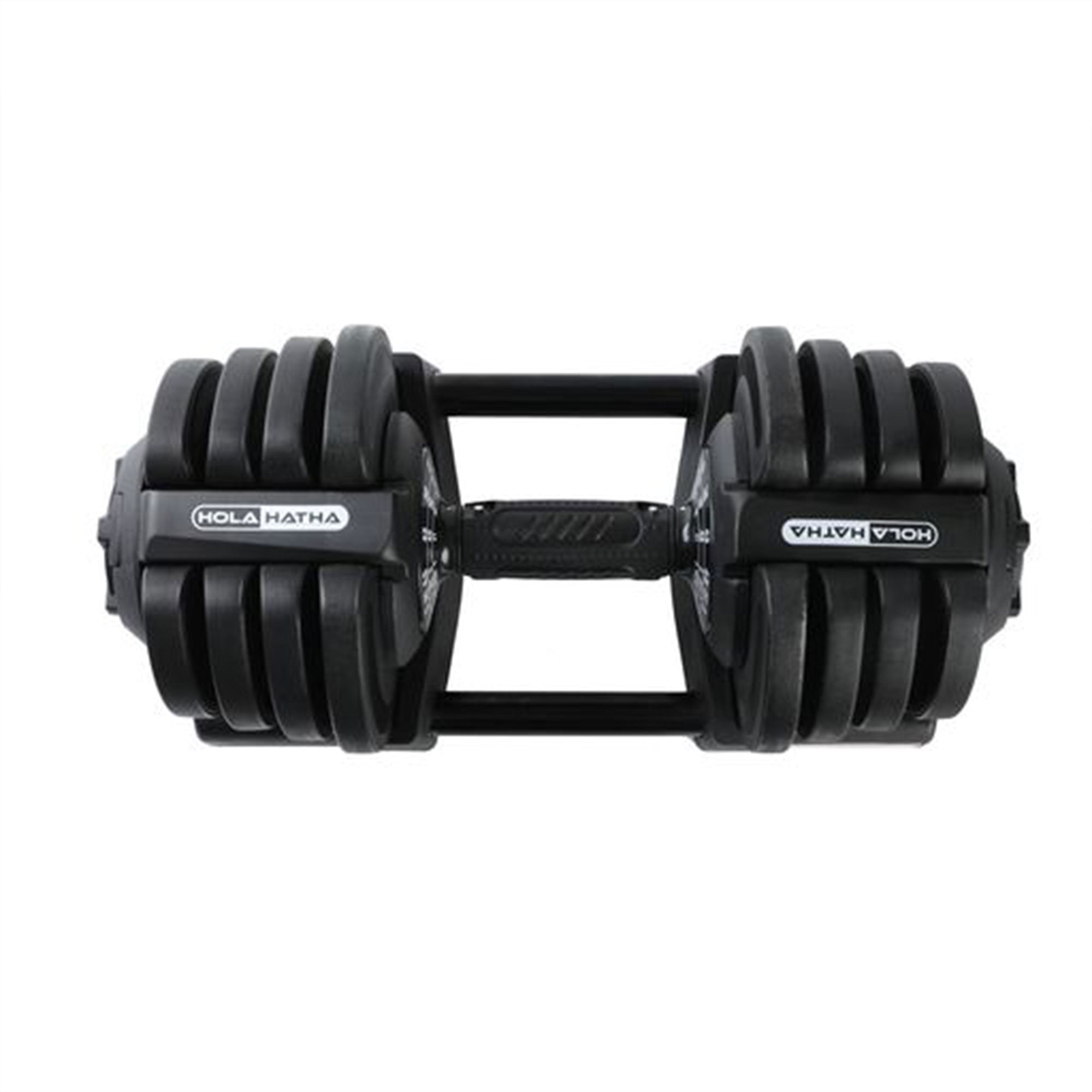 HolaHatha 3-in-1 Multifunctional Home Gym Workout Dumbbell Set, Black