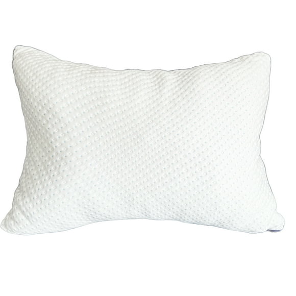Shredded Memory Foam Pillow Queen Size, Zippered Bamboo Cover, Height Adjustable Medium Firm Bed Pillows - 20" x 28"