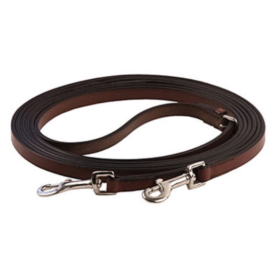 Henri de Rivel Advantage Breastplate Draw Reins - Full Leather with Breastplate Snap