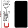 thumbnail image 4 of (4pack)Heavy Duty Adjustable Toggle Latch Clamp With Lock Hole 660lbs Holding Capacity Large Pull Action Latch, 4 of 5
