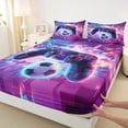 thumbnail image 3 of Castle Fairy Cyberpunk Gamepads Bed Sheets for Kids Children,Futuristic Cubes King Sheets, 3 of 7