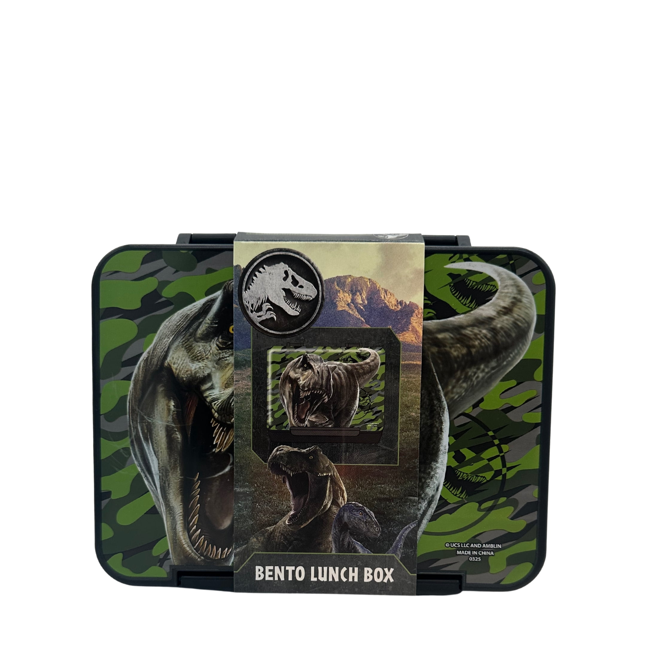Universal Jurassic Park Child's Reusable Silicone Bento Lunch Box