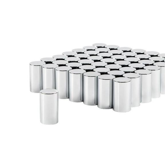United Pacific 10568CB Wheel Lug Nut Cover Set   33mm X 3  1/2", Chrome,