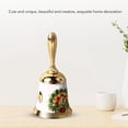 thumbnail image 3 of Retro Style Call Bell, Alloy Material Hand Bell With Rounded Handle, Clear Sound For Training Pets, Waking Families, Signaling Students, 3 of 8