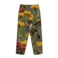 thumbnail image 3 of Lsque Humming Bird Print Women's Pajama Pants, Lounge Pant - Comfortable Home Wear,Elastic Waistband, Stylish Design-Medium, 3 of 9