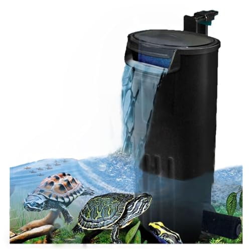 Aquarium Internal Filter for 3 to 20 Gallons Small Fish Tank Turtle Tank Reptiles Shrimp Amphibian Frog Cichlids Newt(Aquarium filter)