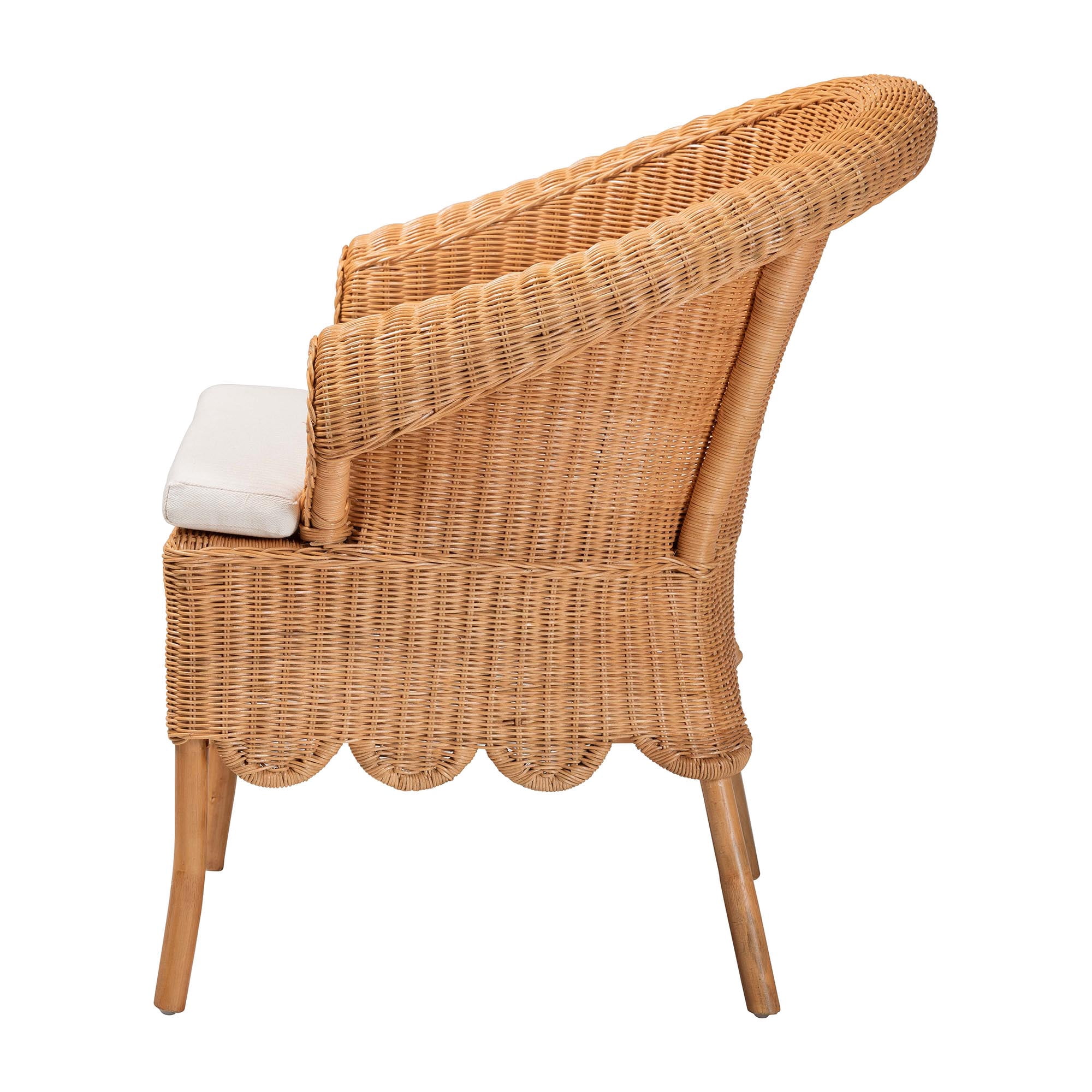 bali & pari Tamara Boho Dining Chair, Honey