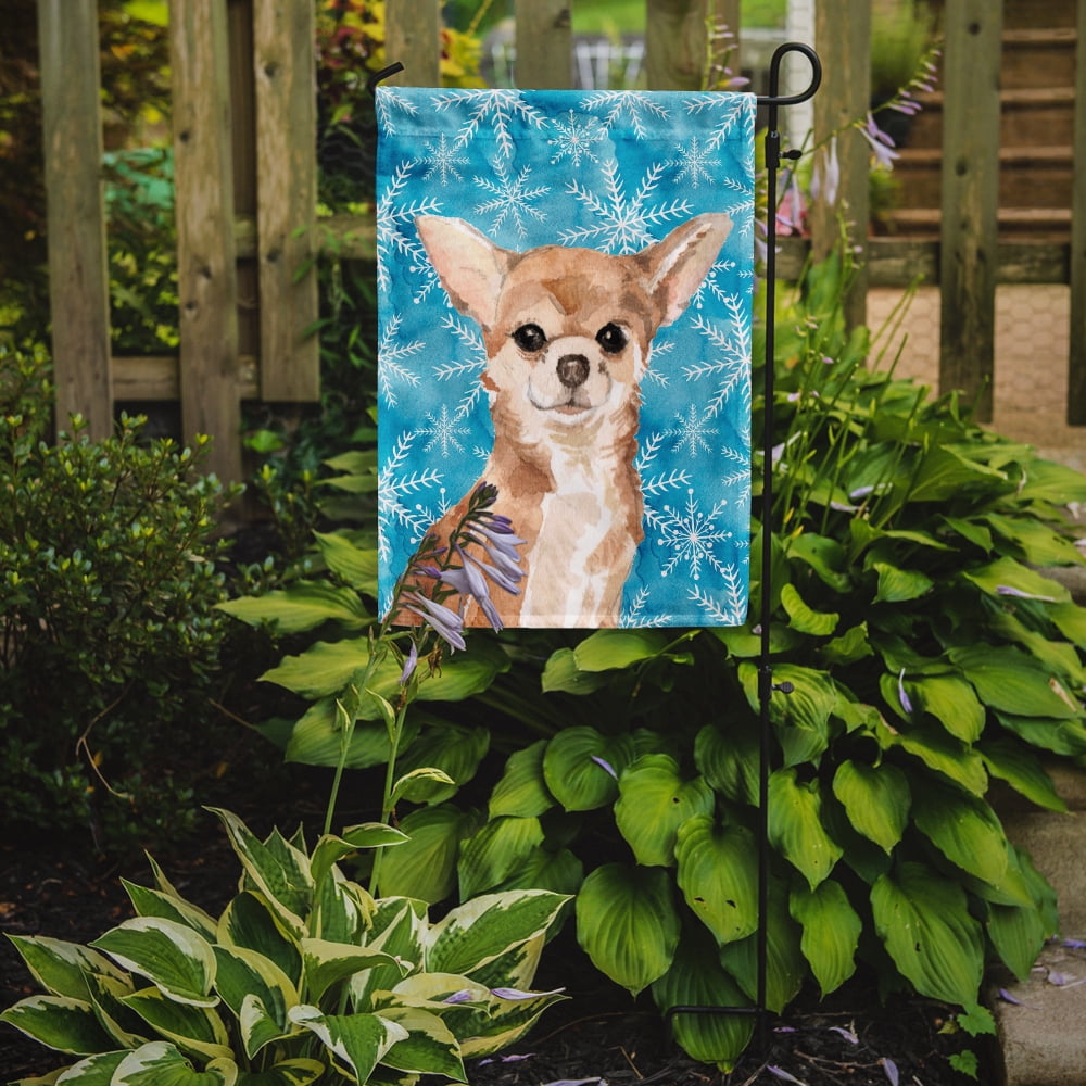Chihuahua Winter Garden Flag