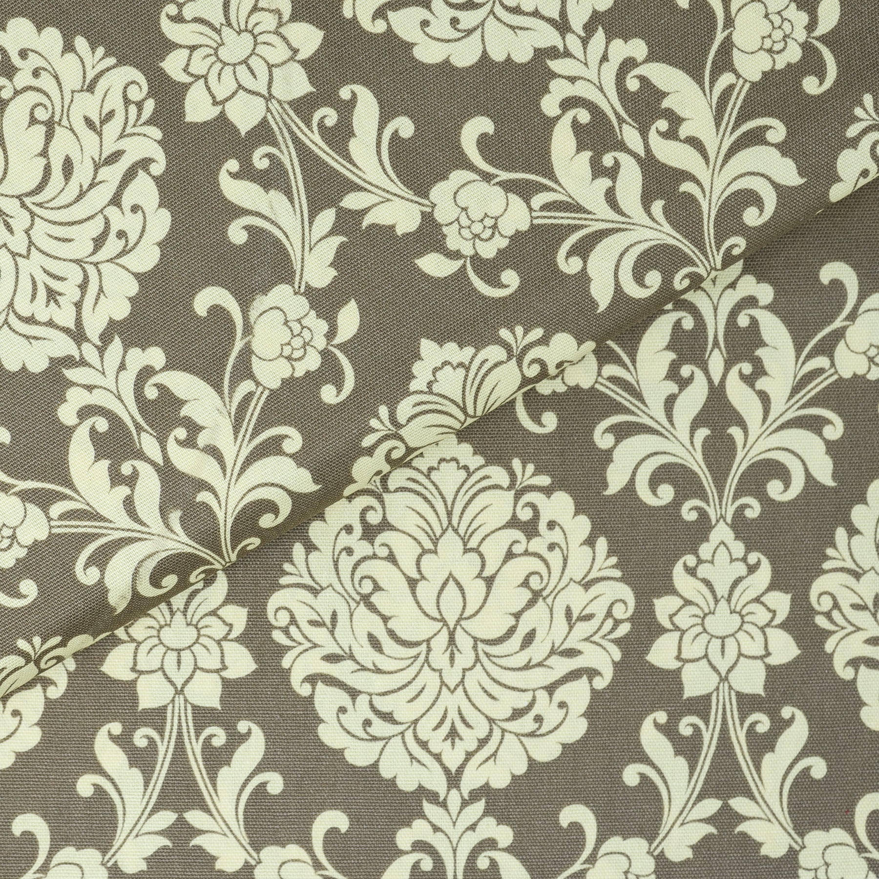 Waverly Inspirations 45" 100% Cotton Damask Sewing & Craft Fabric 8 yd By the Bolt, Cocoa