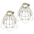 thumbnail image 2 of 2pcs Metal Lamp Cage Bulb Guard Industrial Style Metal Bulb Protector, 2 of 9