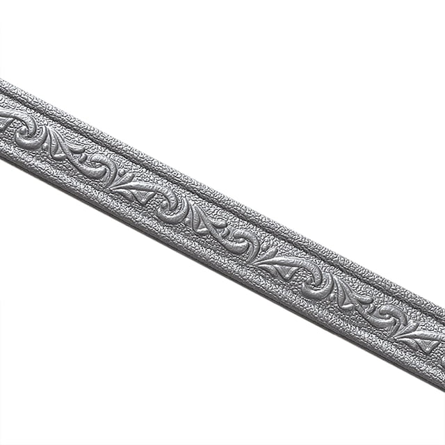 Tyeign Wall Trim Line Skirting Border 3D Pattern Sticker - Decorative Self Adhesive Waterproof, Home Baseboard Corner