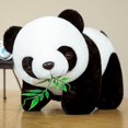 thumbnail image 3 of Muñeco de peluche de oso panda de bambú de 20 cm, bonito muñeco de dibujos animados kawaii, regalos de Navidad, 3 of 4