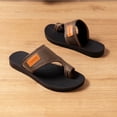 thumbnail image 6 of Yuanlong Womens Sandals Flat Solid Color Toe Loop Shoes Slip-On Outdoor Beach Daily Wear Slide Sandals, 6 of 6