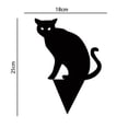 thumbnail image 4 of Paquete de 3 letreros de Halloween para gatos negros, decoración de césped para gatos negros al aire libre JAMW Sencillez, 4 of 5
