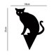 thumbnail image 4 of Paquete de 3 letreros de Halloween para gatos negros, decoración de césped para gatos negros al aire libre JAMW Sencillez, 4 of 5