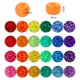 thumbnail image 3 of Kit de cuentas de poni QUEFE 2880 piezas para manualidades, 6 x 9 mm, 24 colores, 3 of 7