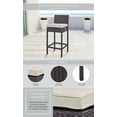 thumbnail image 2 of Modway Convene Outdoor Patio Fabric Bar Stool in Espresso Peridot, 2 of 2