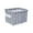 Gray, variant on Qianying Small Foldable Storage Bins Baskets,Collapsible Linen Canvas Fabric Organizer Containers with Handles for Nursery Kids Toddlers - Multi,8X 6.X 4.72 inch/20.5*15.5*12Cm