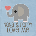 thumbnail image 3 of Inktastic Nana and Poppy Love Me Baby Burp Cloth, 3 of 3