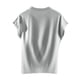 thumbnail image 4 of Fiudx Camisas de Mujer Top de Cuello Redondo de Manga Corta de Color Sólido Informal y de Moda para Mujer, 4 of 6