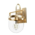 thumbnail image 2 of Hunter - Karloff 1-light Alturas Gold, Medium Size Sconce Light, Dimmable, Casual Style, for Bedrooms, Kitchens, Dining, Living Rooms - 19843, 2 of 6