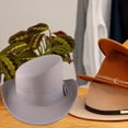 thumbnail image 4 of Jiibva Wool Top Hat Unisex Asymmetric Top Hat Victorian Magician Hat Gentlemen Hat Jazz Cap, 4 of 7