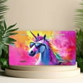 thumbnail image 4 of License Plate, Cool Unicorn Portrait Decorative Front,Personalized Stainless Steel License Plate Cover For Men Women,12.2" X 6.2", 4 of 6