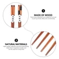 thumbnail image 4 of Shisuyan 1 Set 6 Pairs Durable Wooden Long Chopsticks Practical Hot Pot Chopsticks, 4 of 8