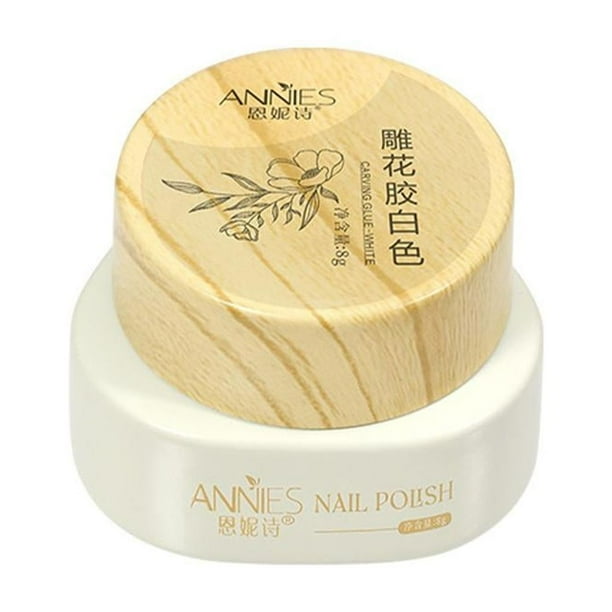 Wartleves Nuevo pegamento para tallado ligero y espeso, no lavable, pegamento para aceite de armadura, uso en salón de uñas: