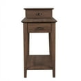 thumbnail image 3 of Gallerie Decor All-In-One Transitional Wood Tierra Side Table in Espresso, 3 of 6
