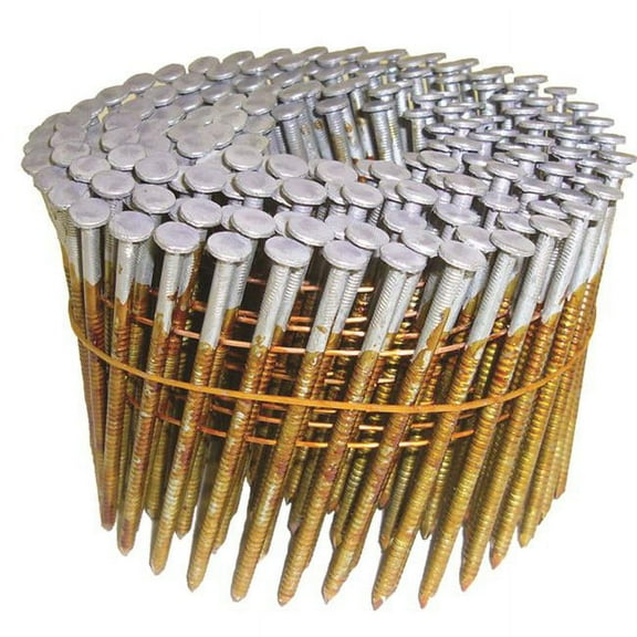 3 Wire Coil Framing Nails 16 deg Ring Shank - Pack of 2400
