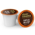 thumbnail image 4 of Door County Coffee Turtles in a Cup, Chocolate, Caramel and Toasted Pecan Flavored Specialty Arabica Single-Serve Coffee Pods, Medium Roast, 10 Count Box, Compatible with Keurig 2.0 K Cup Brewers, 4 of 6