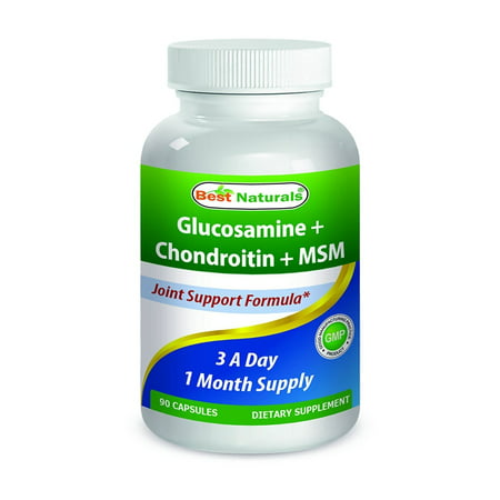 Best Naturals, Glucosamine Chondroitin MSM Supplements, 2600 mg per serving, 90 (Best Quality Glucosamine Chondroitin Supplement)