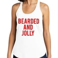 thumbnail image 2 of Bearded and Jolly Tank Top Fitted Racerback Women's X-Small Heather Grey, 2 of 5