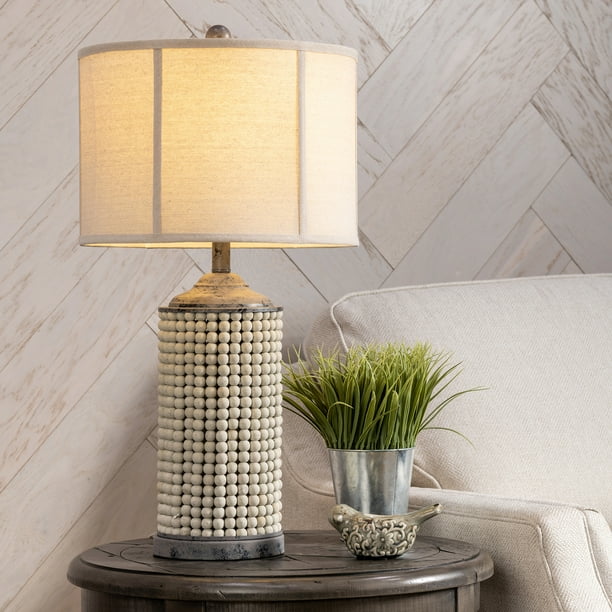 28.5"TH BEADED TABLE LAMP