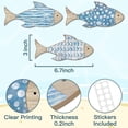thumbnail image 3 of pstuiky Decoración de pared colgante de madera con forma de banco de peces para el hogar o dormitorio. Arte para colgar en la pared. Artesanía de madera., 3 of 5