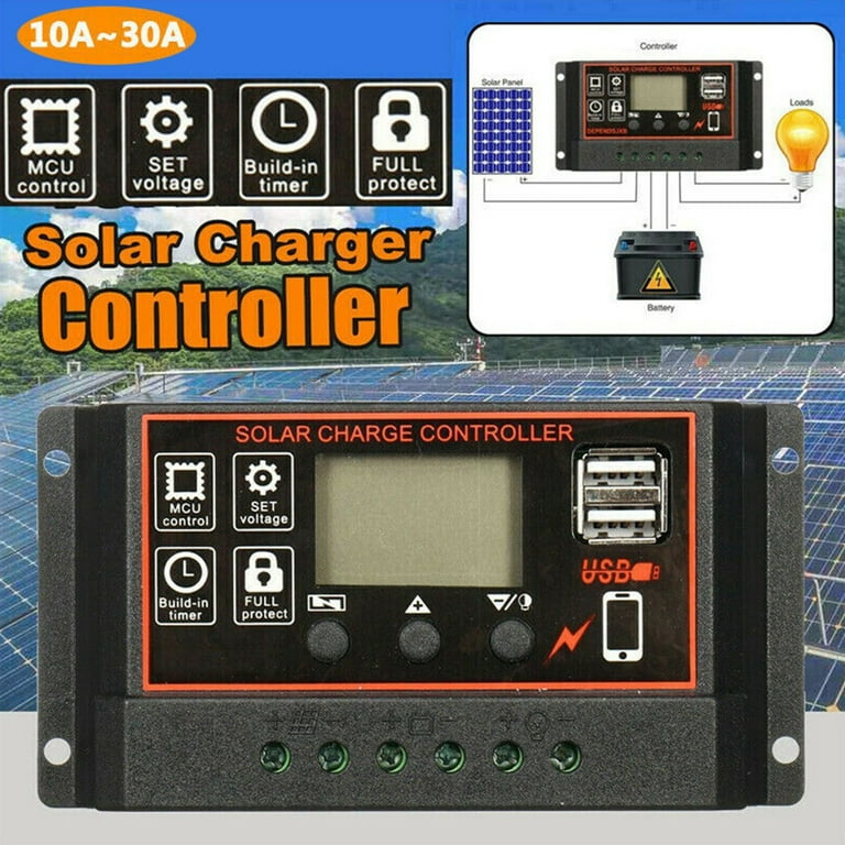 12/24V Solar Laderegler Mppt Solarregler Controller Panel Mit Usb Regulator