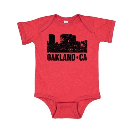 

Inktastic Oakland California Skyline with Grunge Gift Baby Boy or Baby Girl Bodysuit