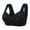 Black, variant on EHRWE Daisy Bras For Older Women Front Buckle Lace Edge Wirefree Movement Seamless Push Up Adjustment Yoga Sleep Large Smoothing Bra
