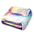 thumbnail image 6 of Super Soft Anti-Pilling Flannel Bed Blankets, Outer Space Ship Cozy Fluffy Warm All Seasons Throw Blanket for Sofa Bedding, 40"x30", 6 of 8