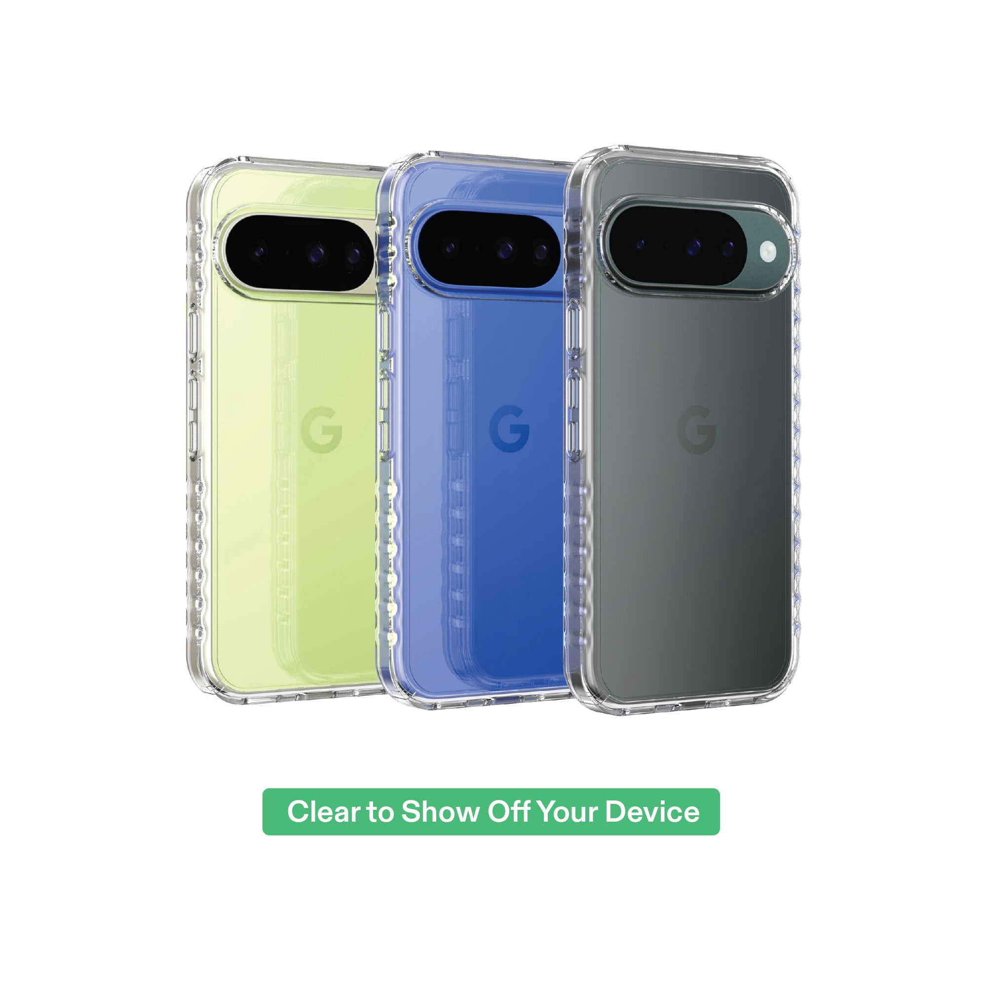 onn Protective Gel Phone Case for Google Pixel 10 - Clear