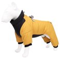 thumbnail image 1 of Chaleco de invierno para perros forrado de algodón, abrigo de invierno para perros súper cálido impermeable Chaqueta con cremallera a prueba de vientoAmarilloS, 1 of 6