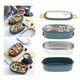 thumbnail image 4 of Caja Bento portátil perfecl de acero inoxidable para niños y adultos 2 capas azul, 4 of 8
