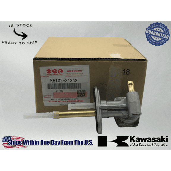 Suzuki OEM 2002-09 DRZ KLX 110 FUEL PETCOCK ON OFF VALVE K5102-31342