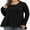 01 Black, variant on Cueply Womens Plus Size Tops Long Sleeve Shirts Crewneck Lace Tunic Blouses XL-4XL