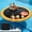 Orange, variant on FULUHAOS 8-12FT Round Inflatable Water Hammock, Floating Dock Heavy Duty Sunchill Float Ring for Adults, Tanning Pool Float Raft for Lake, Oceans, Summer Party, 8FT Blue